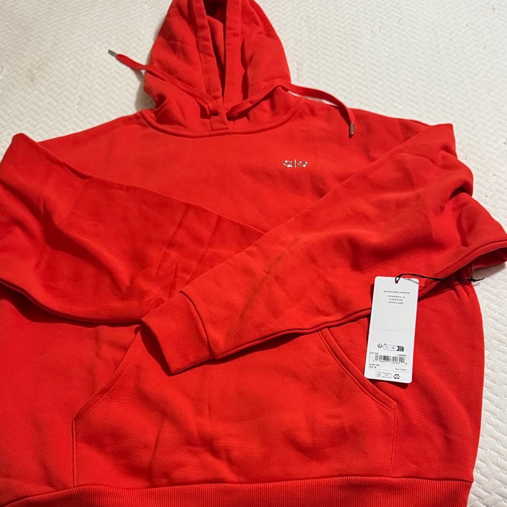 ALO Yoga Vibrant Red Hoodie